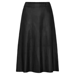 SOPHIE LEATHER SKIRT | BLACK
