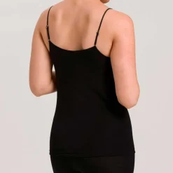 SPAGHETTI TOP I ULD/SILKE | SORT