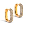 SPARKLING SQUARE 15MM HOOPS | FORGYLDT
