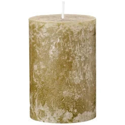 STEARINLYS - RUSTIK | OLIVENGRØN