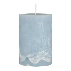 STEARINLYS - RUSTIK | STØVBLÅ