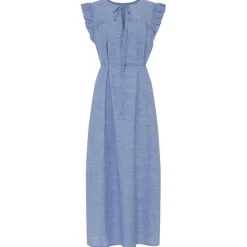 STOCKHOLM LANG KJOLE | MEDIUM BLUE STRIPE