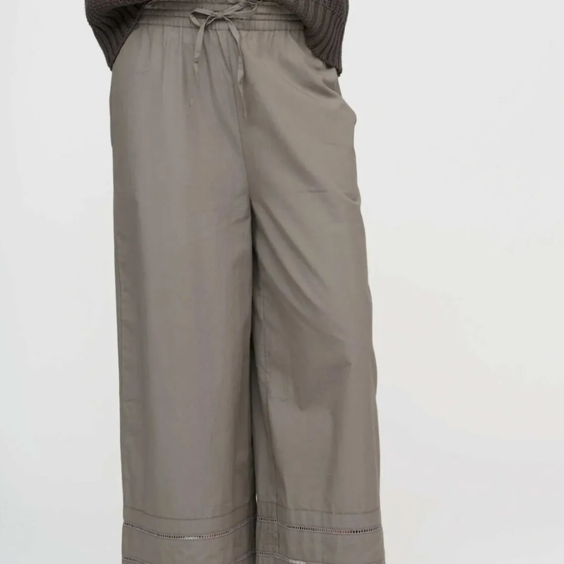 STORIE POPLIN PANTS | SEA GRAY
