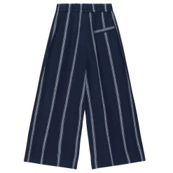 STORIE STRIPE PANTS | DARK NAVY/WHITE