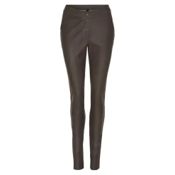 STRETCH PANTS W POCKETS | DARK GREY/SILVER
