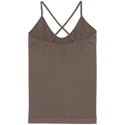 STRETCH TOP | STONE BROWN