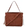 SUEDE FRAYA SMALL BAG | BROWN TORTOISE SHELL