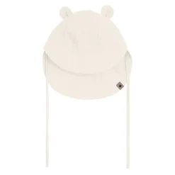SUMMER HAT EARS MUSLIN | ANTIQUE WHITE