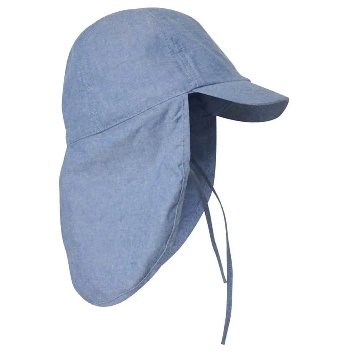 SUMMER HAT W/STRING | FADED DENIM