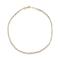 SUN STALKER HALSKÆDE CREAM | FORGYLDT