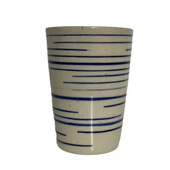 TALL CUP | BLUE PINSTRIPE