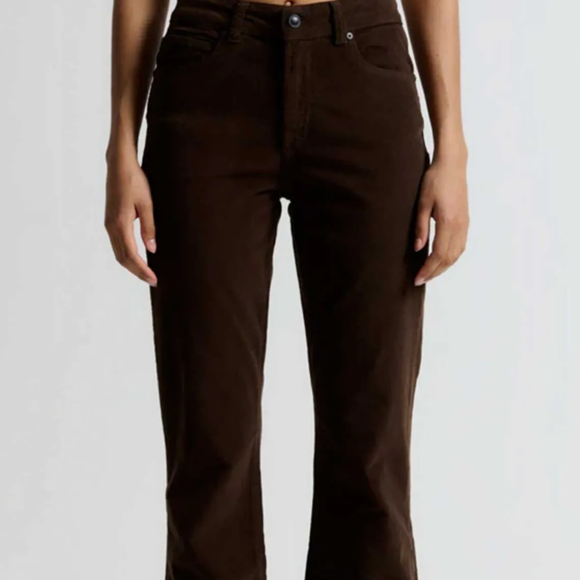 TARA FLARE JEANS BABY CORD | EXPRESSO BROWN