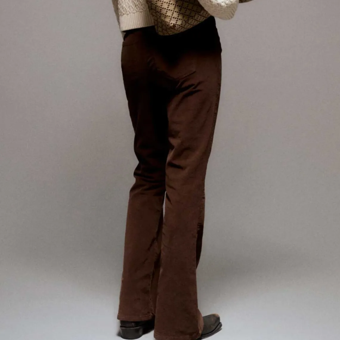 TARA FLARE JEANS BABY CORD | EXPRESSO BROWN