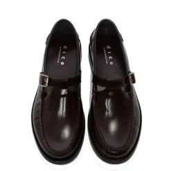 T-BAR LOAFER IN POLIDO LEATHER | BORDEAUX
