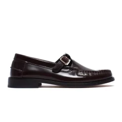 T-BAR LOAFER IN POLIDO LEATHER | BORDEAUX