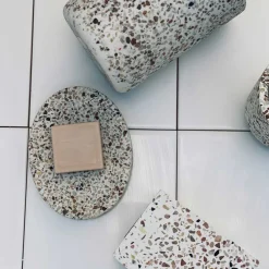 TERRAZZO SOAP TRAY 13X10 CM