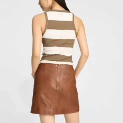 TEZZA TOP | STRIPE MOCCA