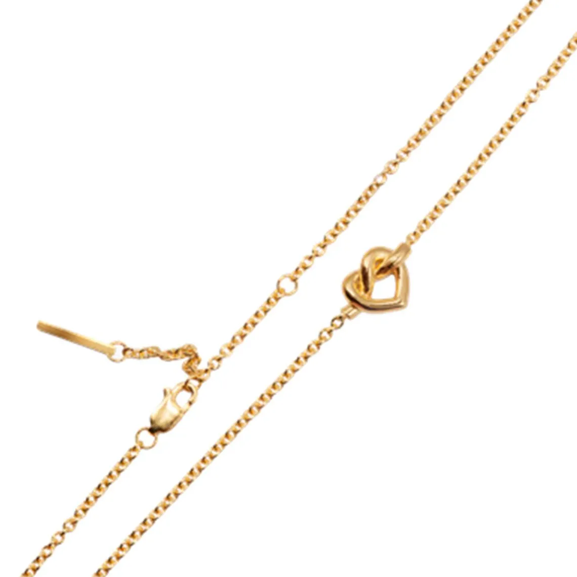 TIED HEART NECKLACE | FORGYLDT