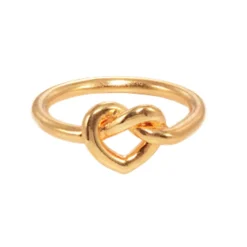 TIED HEART RING | FORGYLDT