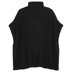 TILIA PONCHO KNIT | BLACK
