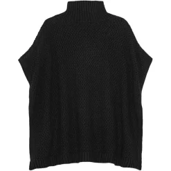 TILIA PONCHO KNIT | BLACK