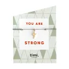 TIMI OF SWEDEN ARMBÅND | YOU ARE STRONG M/GRÅ SNOR