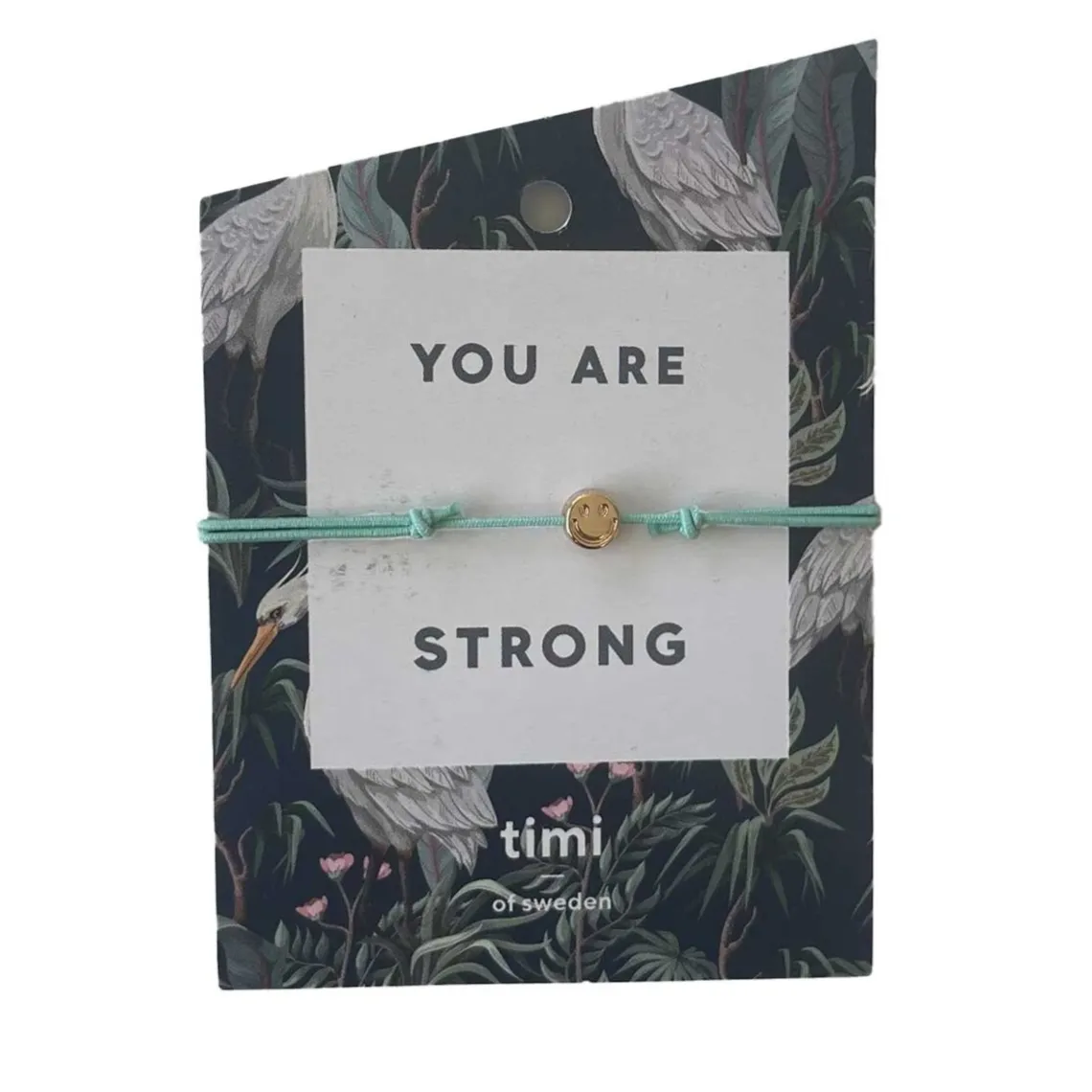 TIMI OF SWEDEN ARMBÅND | YOU ARE STRONG M/MINT SNOR