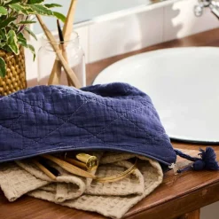 TOILETTASKE QUILTET | INDIGO