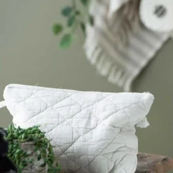 TOILETTASKE QUILTET 18X28 CM | BUTTER CREAM