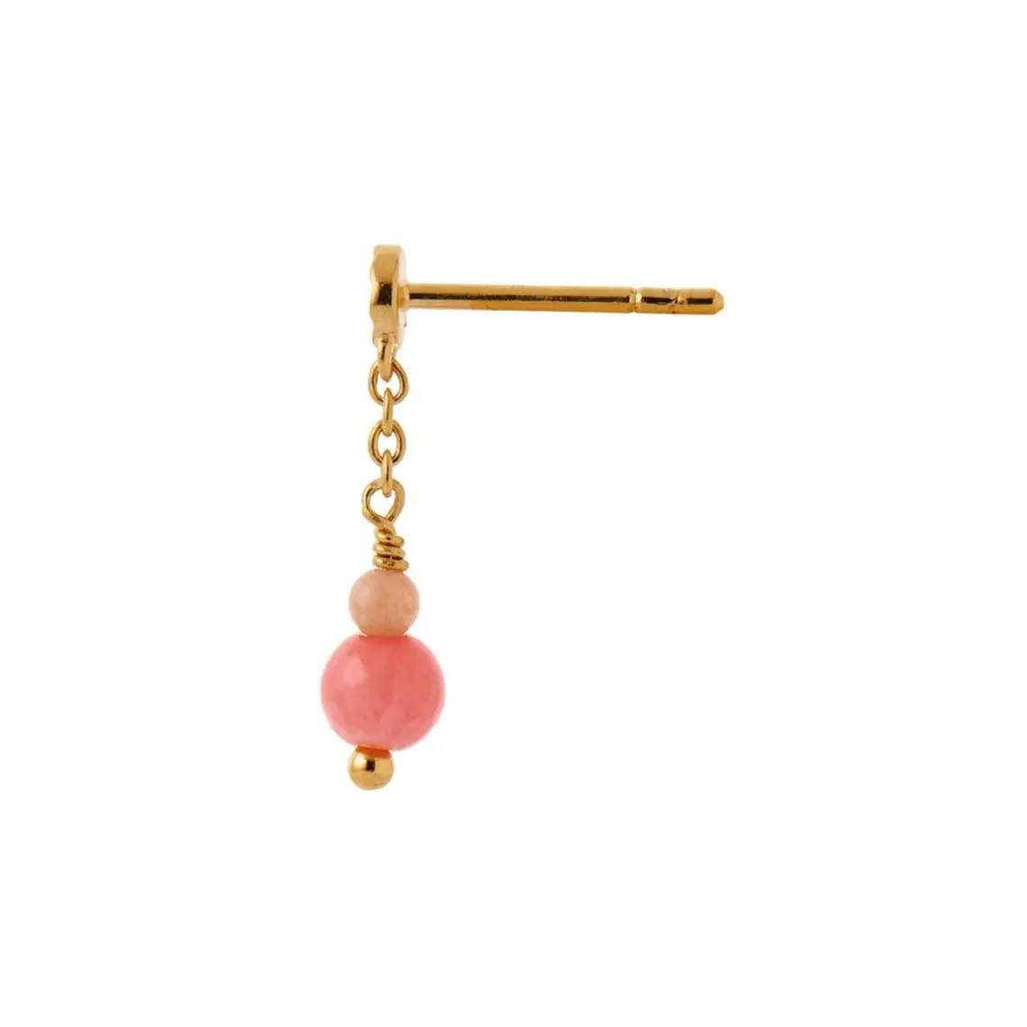 TRES PETIT ETOILE ØRERING M/CORAL - 1 STK. | FORGYLDT