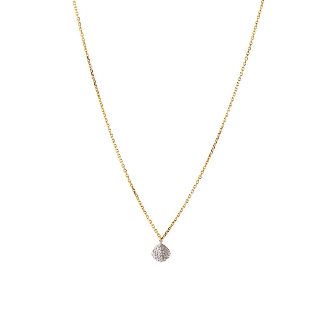 TRES PETIT VINTAGE SHELL HALSKÆDE | FORGYLDT