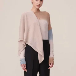 TRIANGLE SOLID LOGO CASHMERE TØRKLÆDE | DUNE BEIGE