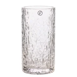 VASE M/MØNSTRET GLAS