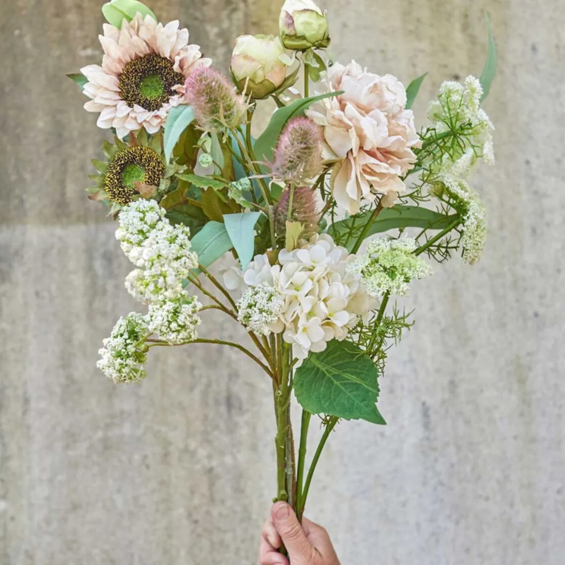 VILD GULEROD STILK 73 CM - HVID