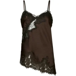 VIOLE LACE TOP | DARK BROWN