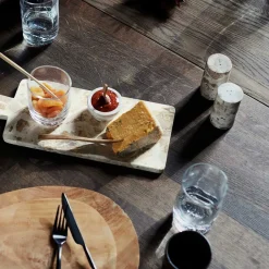 VITA SALT/PEBER SÆT I MARMOR 4,5X8,5 CM | SEASHELL