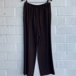 WIDE-LEG HIGH-RISE TROUSERS | MORO