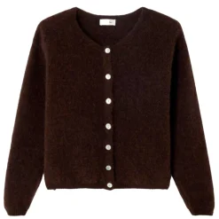 WOMENS CARDIGAN VITOW | COFFEE MELANGE