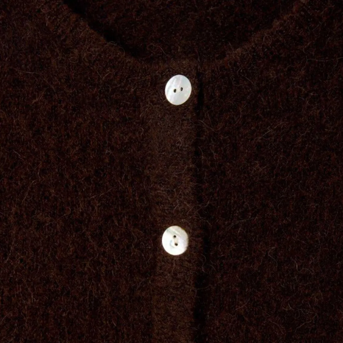 WOMENS CARDIGAN VITOW | COFFEE MELANGE