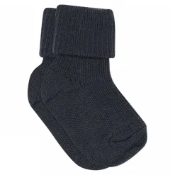 WOOL RIB BABY SOCKS | NAVY