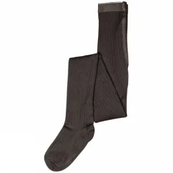 WOOL RIB STRØMPEBUKSER | BROWN MELANGE