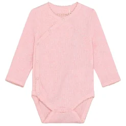 WRAP BODY LS RIB MELANGE | BLEACHED MAUVE MELANGE