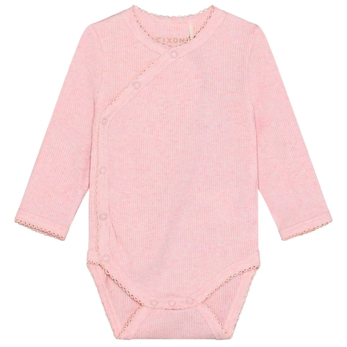 WRAP BODY LS RIB MELANGE | BLEACHED MAUVE MELANGE