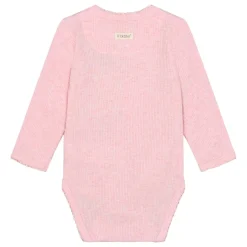 WRAP BODY LS RIB MELANGE | BLEACHED MAUVE MELANGE