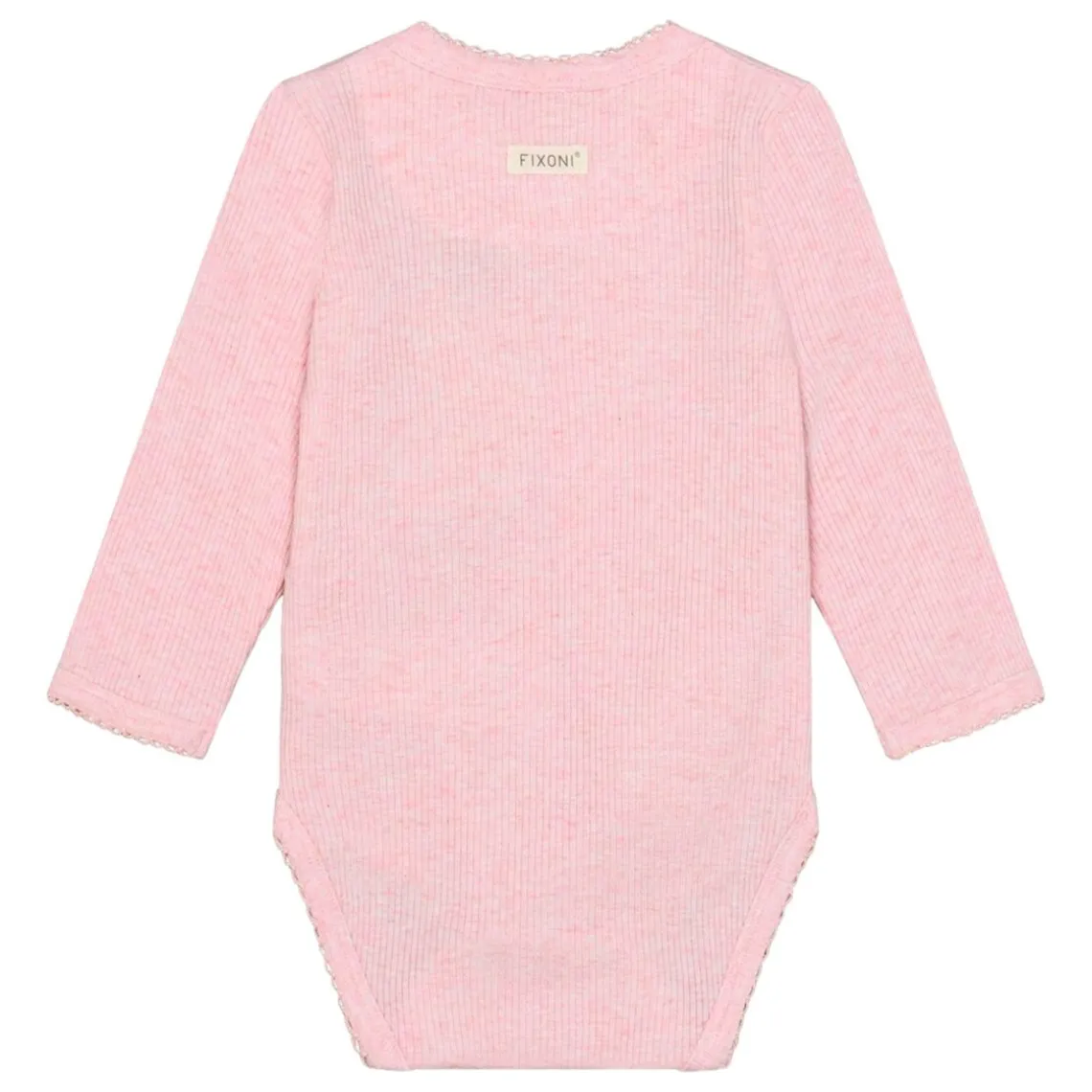 WRAP BODY LS RIB MELANGE | BLEACHED MAUVE MELANGE