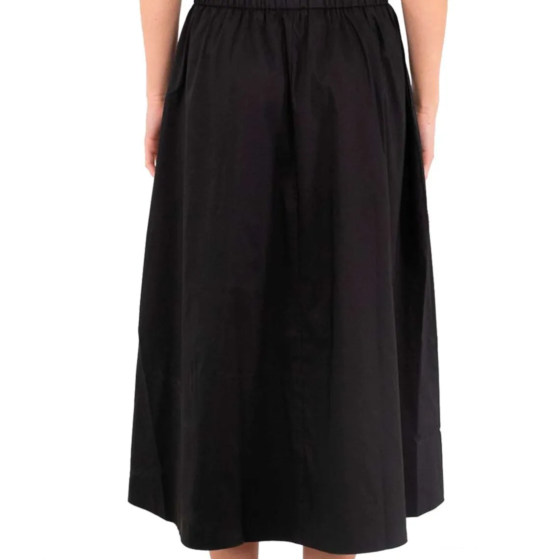 YARA POPLIN SKIRT | BLACK