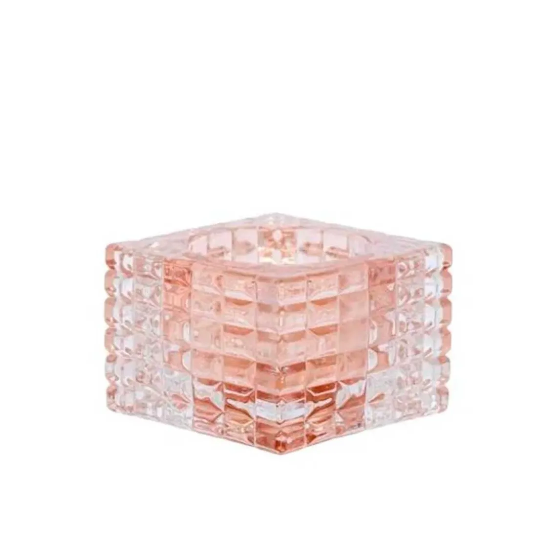 ZOE FYRFADSSTAGE I GLAS 8X8X5 CM | ROSE